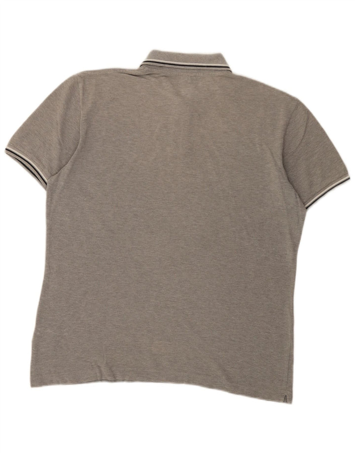 Camisa polo masculina Marina Yachting XL algodão manchado cinza