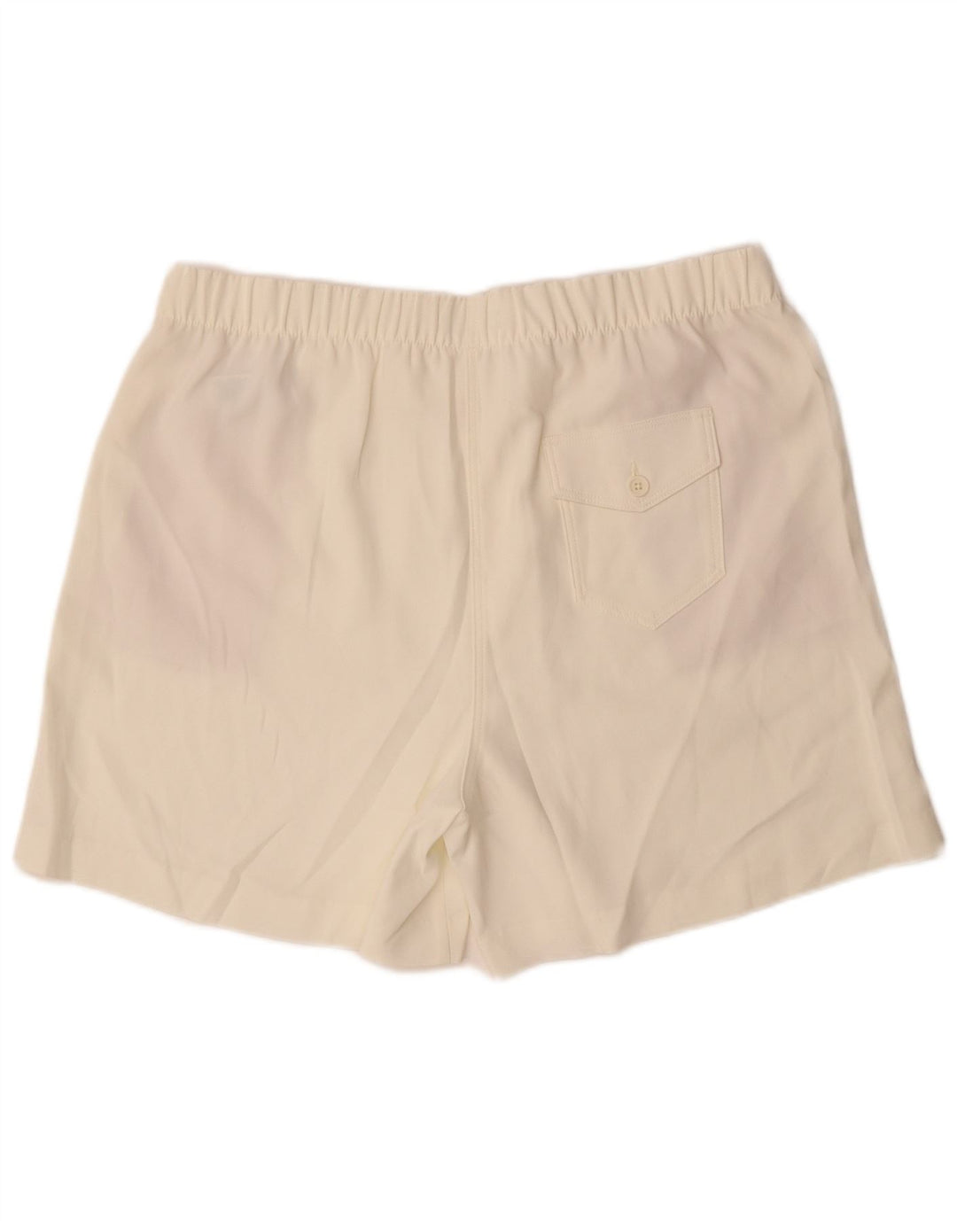 Shorts chino feminino Marks & Spencer UK 18 XL W38 poliéster branco