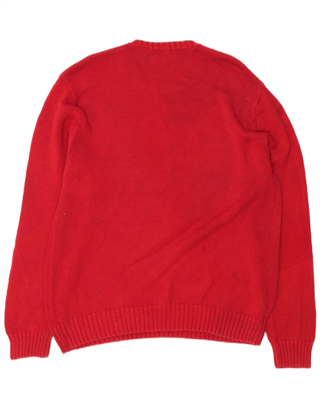 Suéter masculino CHAPS com gola redonda XL algodão vermelho