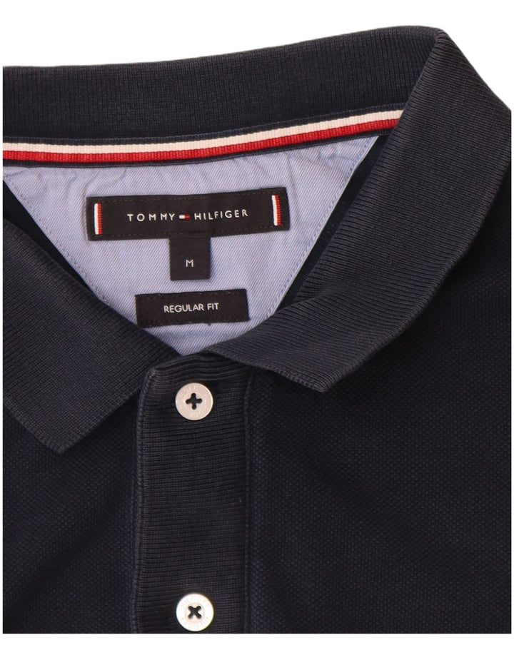 Camisa polo masculina Tommy Hilfiger Regular Fit média azul marinho