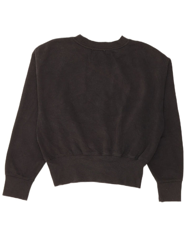 Zara moletom feminino jumper UK 16 grande preto