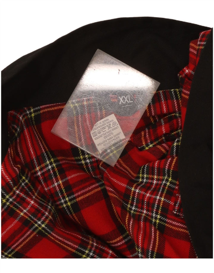 Jaqueta bomber masculina vintage UK 44 2XL poliéster preto