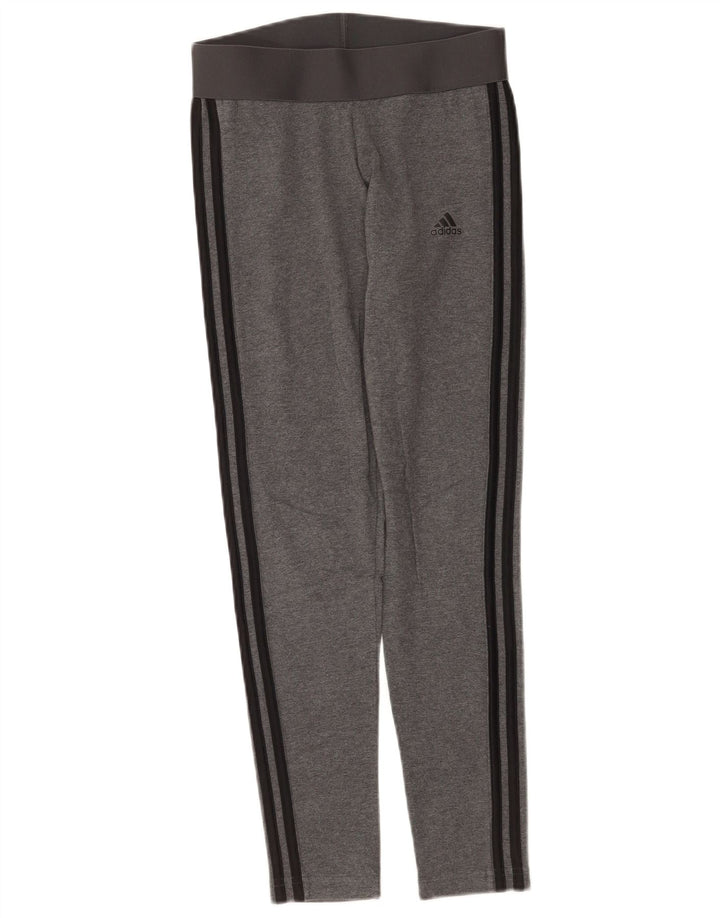 Leggings Adidas Femininas UK 8/10 Pequenas Cinza