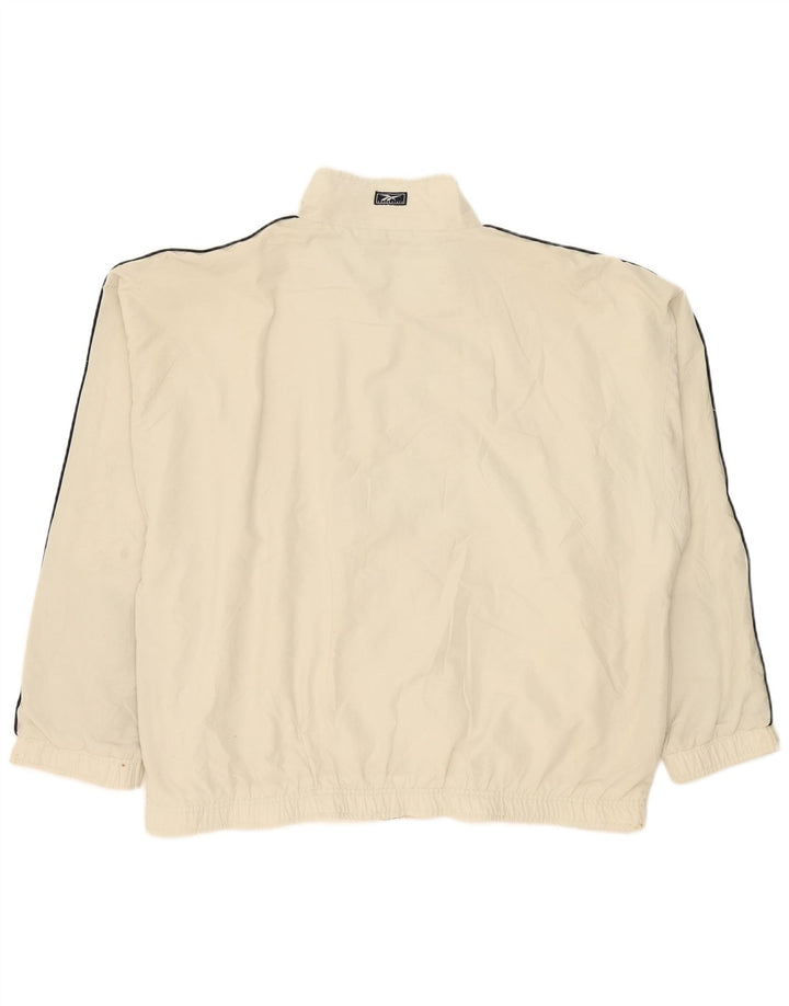 Reebok Mens Treino Top Jaqueta 2XL Poliéster Branco