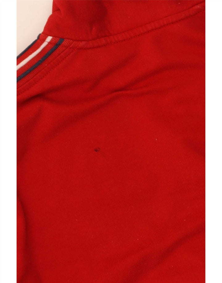 Tommy Hilfiger Jaqueta feminina de treino para mulheres Reino Unido 16 grande algodão vermelho