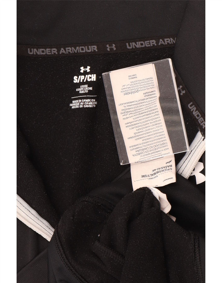 Under Armour feminino gráfico crop moletom jumper Reino Unido 10 pequeno preto