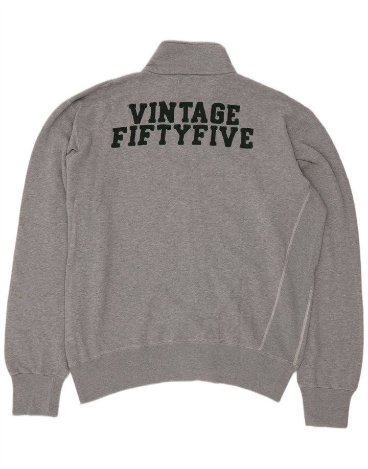 Jaqueta masculina VINTAGE com agasalho gráfico XL algodão cinza