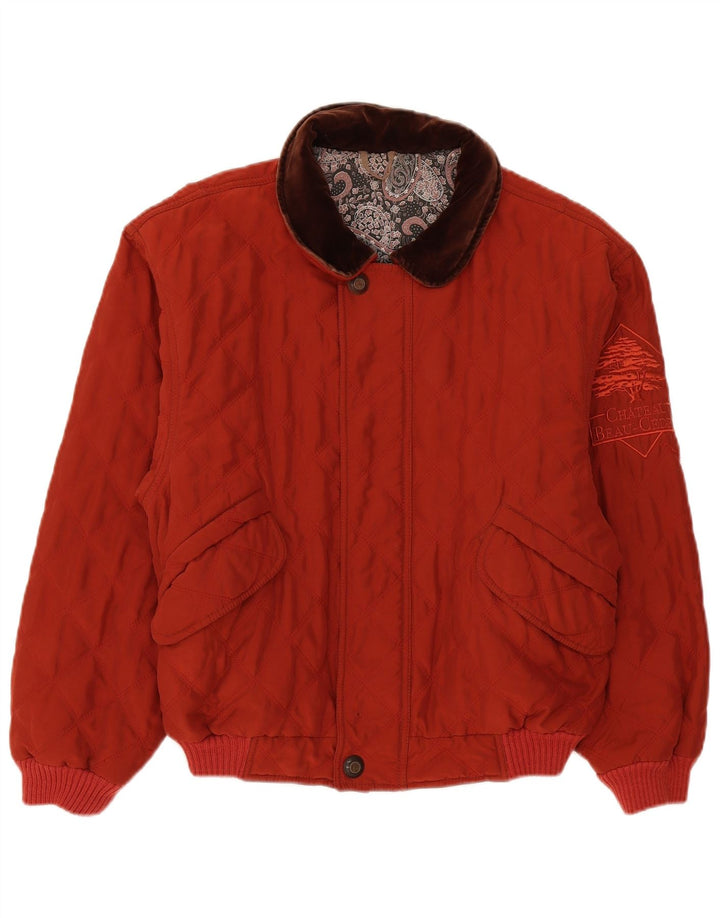 Jaqueta masculina Chateu Beau Cedre Graphic Bomber IT 46 Small Red Colourblock