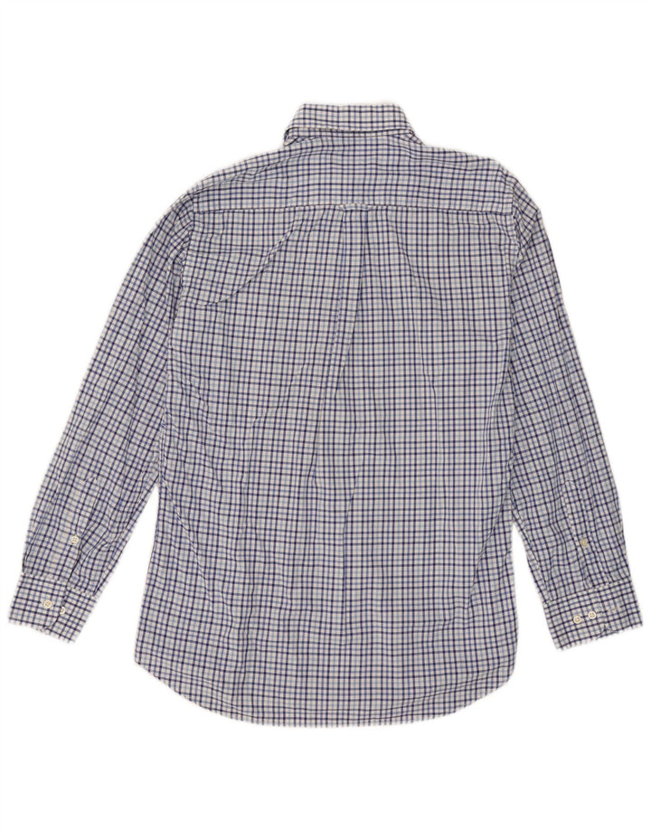 Camisa masculina Barbour pequena azul guingão