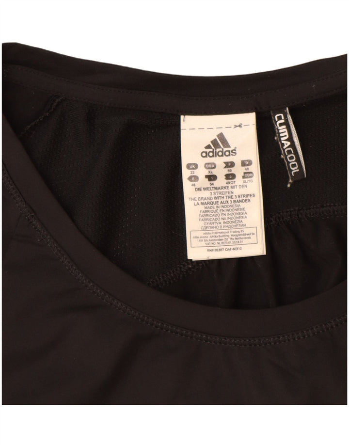 Camiseta Adidas Climacool Feminina Top UK 22 XL Preto Poliéster