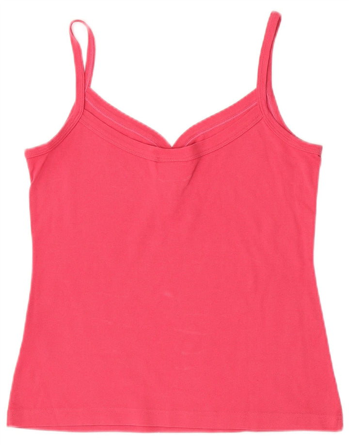 Top Cami feminino Lacoste tamanho 40 algodão rosa médio