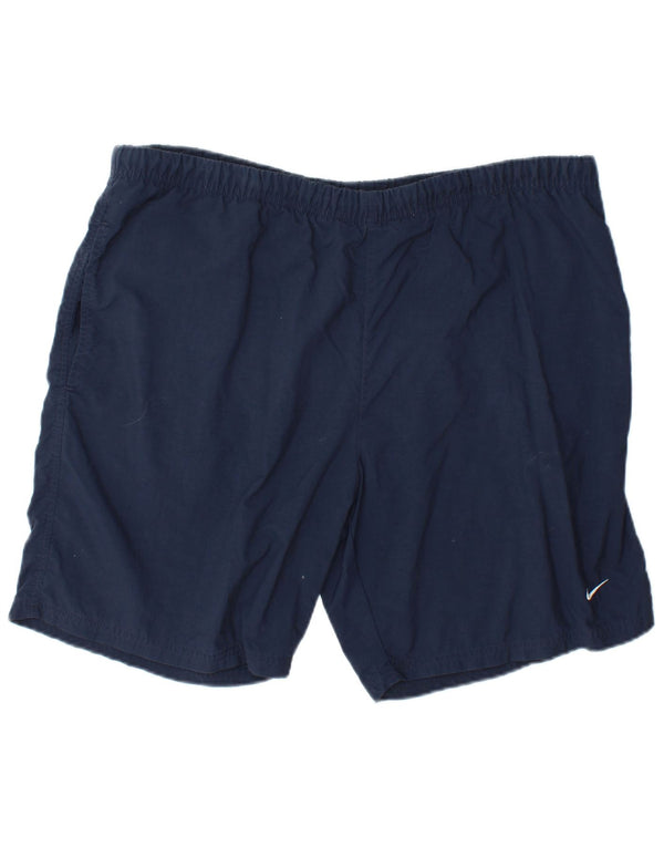 Shorts esportivos masculinos Nike UK 46/47 XL azul marinho nylon