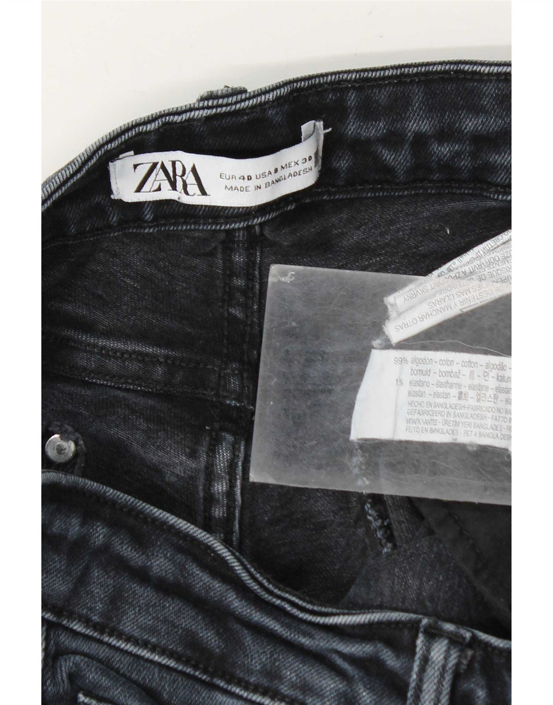 Zara Womens Slim Jeans EU 40 Médio W30 L26 Azul Marinho Algodão