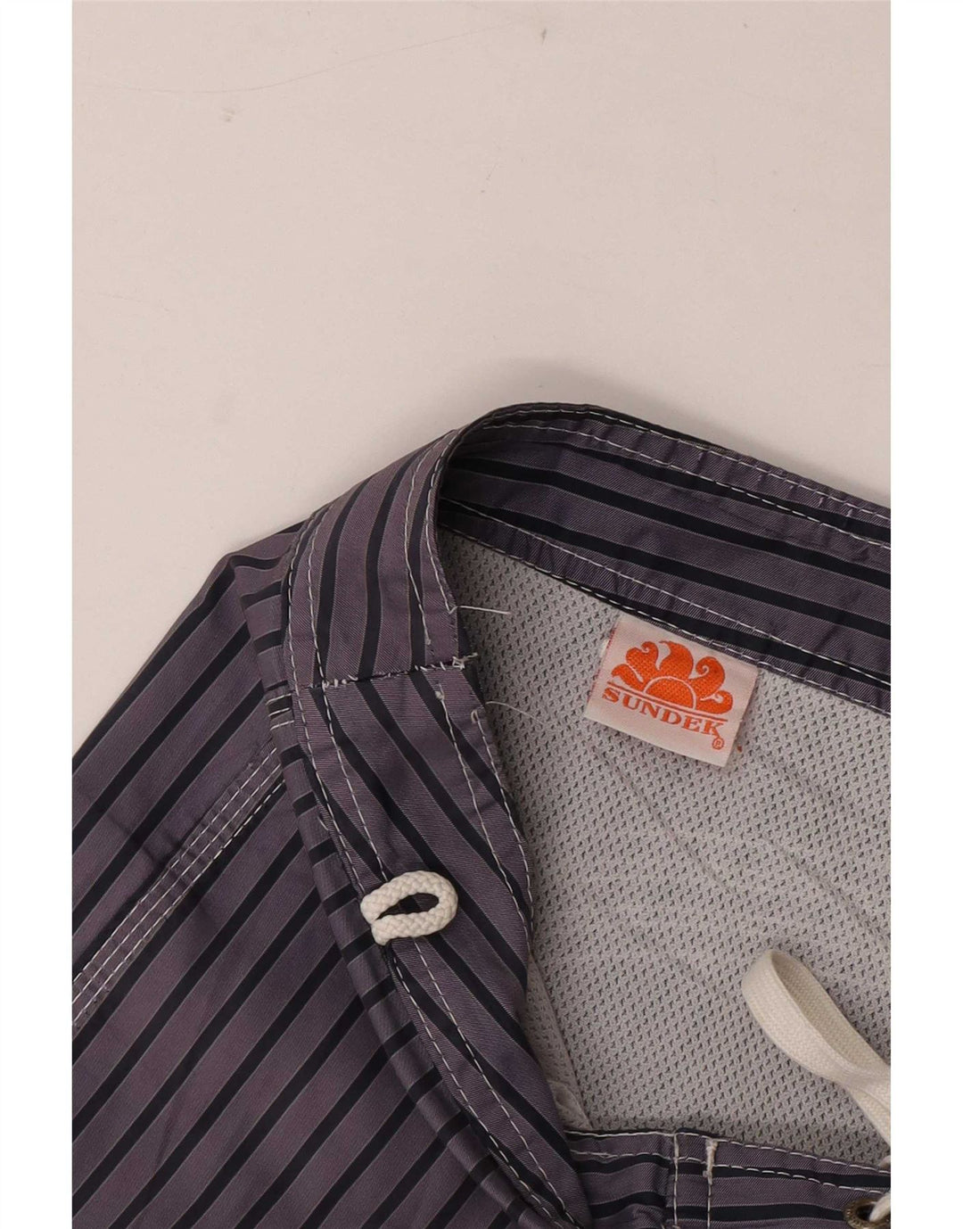 Shorts de natação masculino Sundek grande poliéster listrado roxo