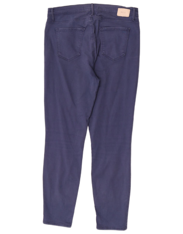 Calça feminina skinny casual Brax UK 14 médio W31 L27 algodão azul