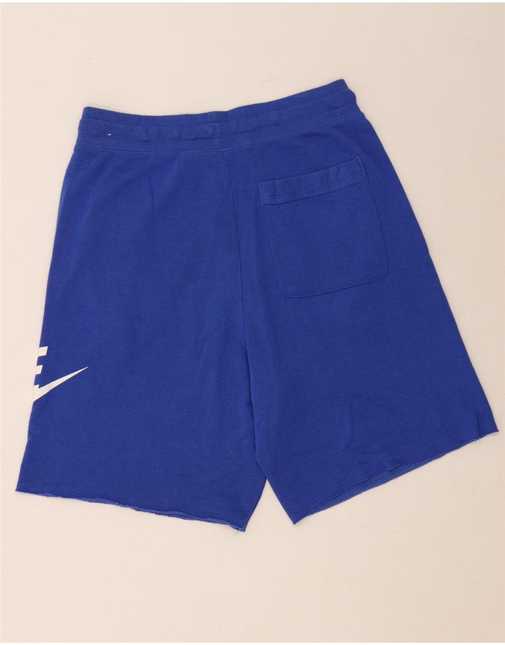 NIKE Mens Graphic Sport Shorts Medium  Blue Cotton