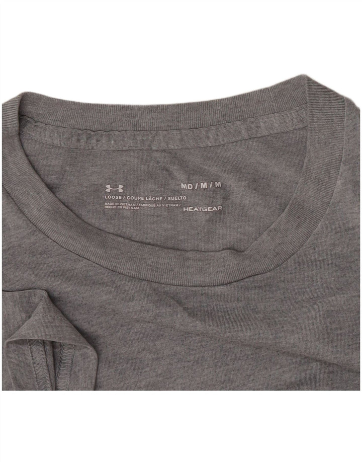 Camiseta masculina Under Armour Heat Gear Graphic cinza médio