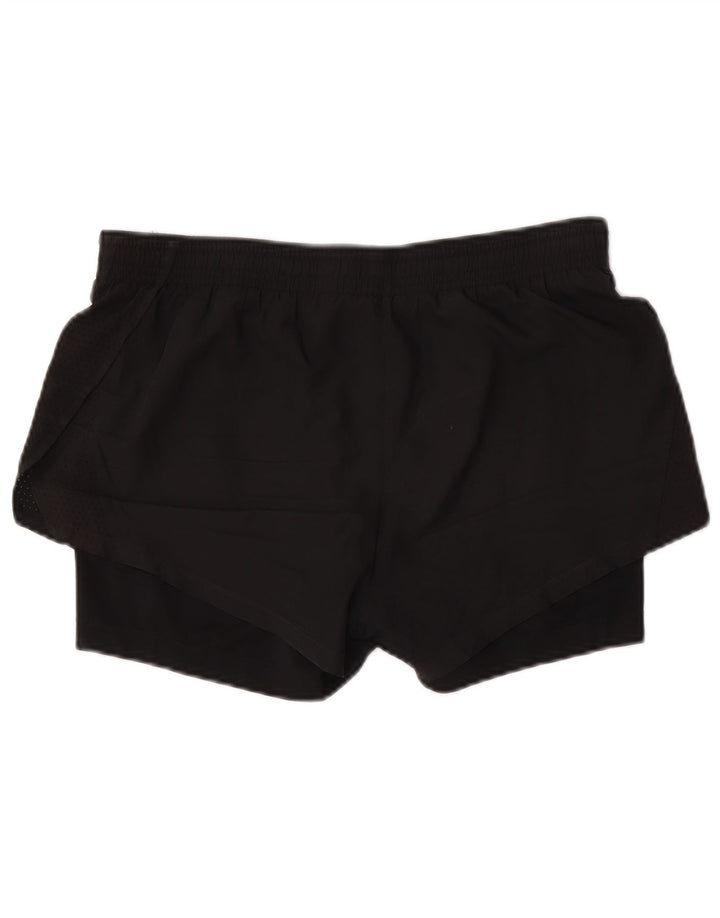 Nike Womens Dri Fit Sport Shorts UK 14 Médio Preto Poliéster