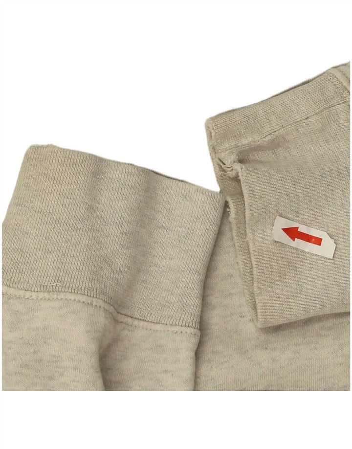 Jumper com capuz gráfico masculino Nike médio cinza algodão