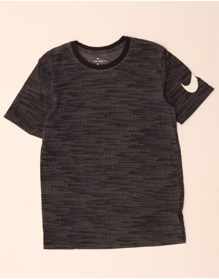Camiseta masculina gráfica NIKE Top pequeno algodão cinza