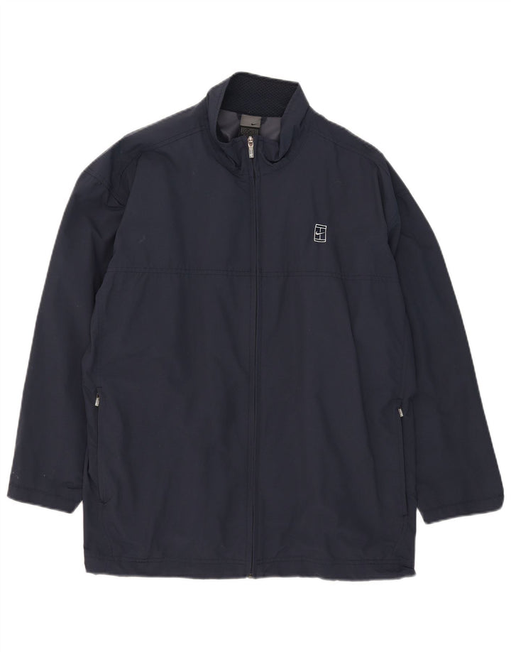 Nike Mens Tracksuit Top Jacket UK 42/44 Grande Azul Marinho