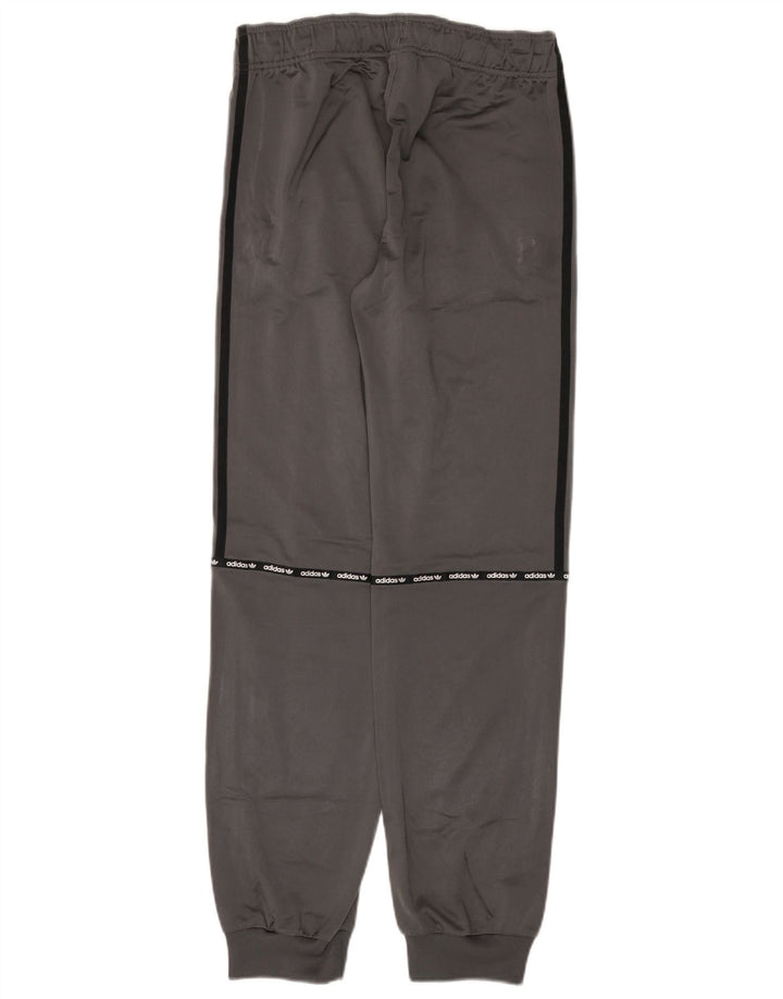 Adidas meninos calças de treino joggers 15-16 anos cinza poliéster
