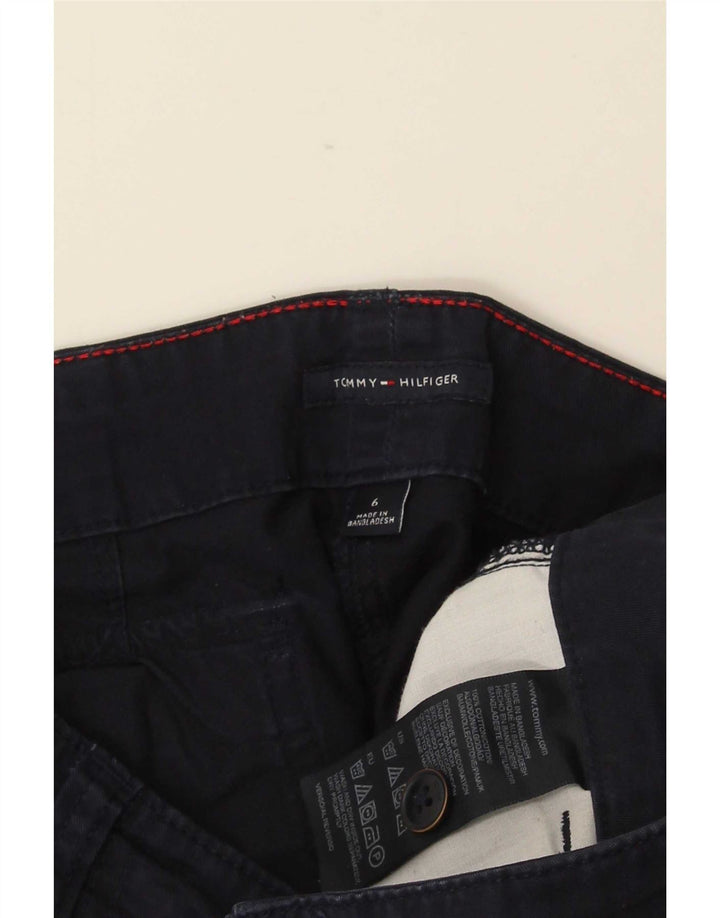 Minissaia feminina Tommy Hilfiger EUA 6 médio W30 algodão azul marinho