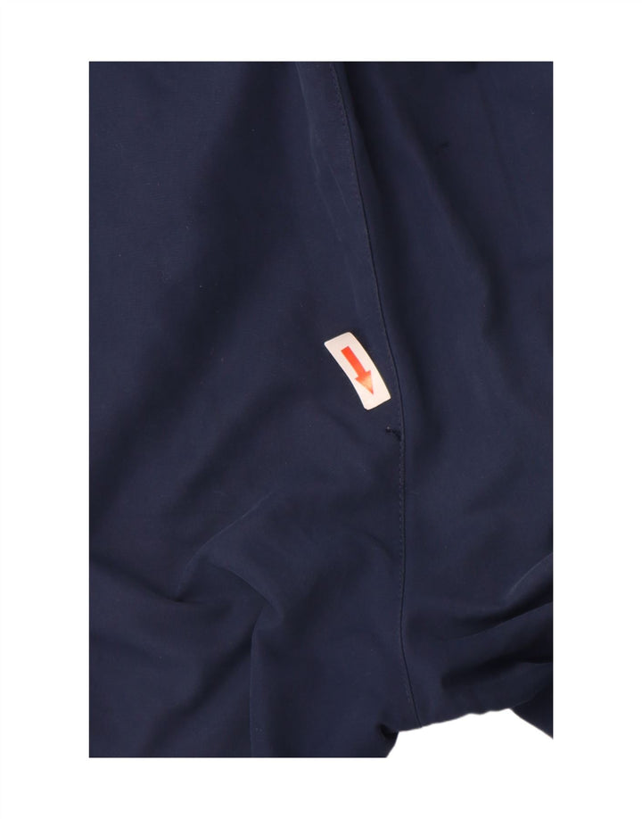 Calça de treino masculina Asics pequena azul marinho poliéster
