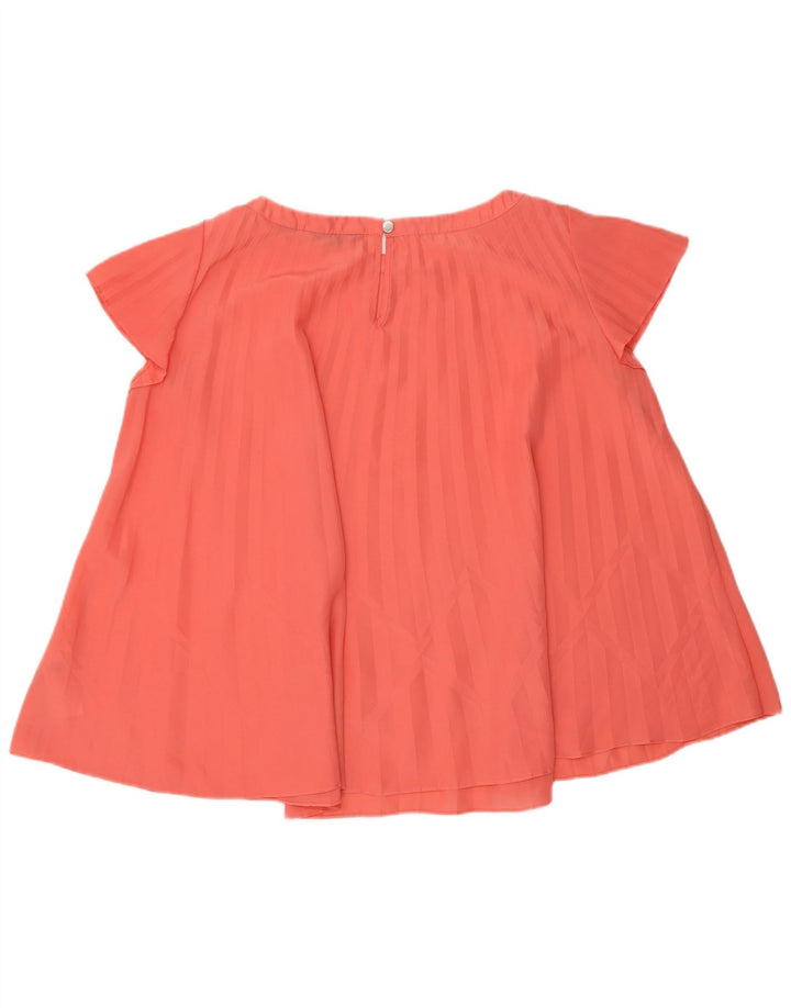Blusa oversized feminina Ted Baker tamanho 2 poliéster listrado rosa pequeno
