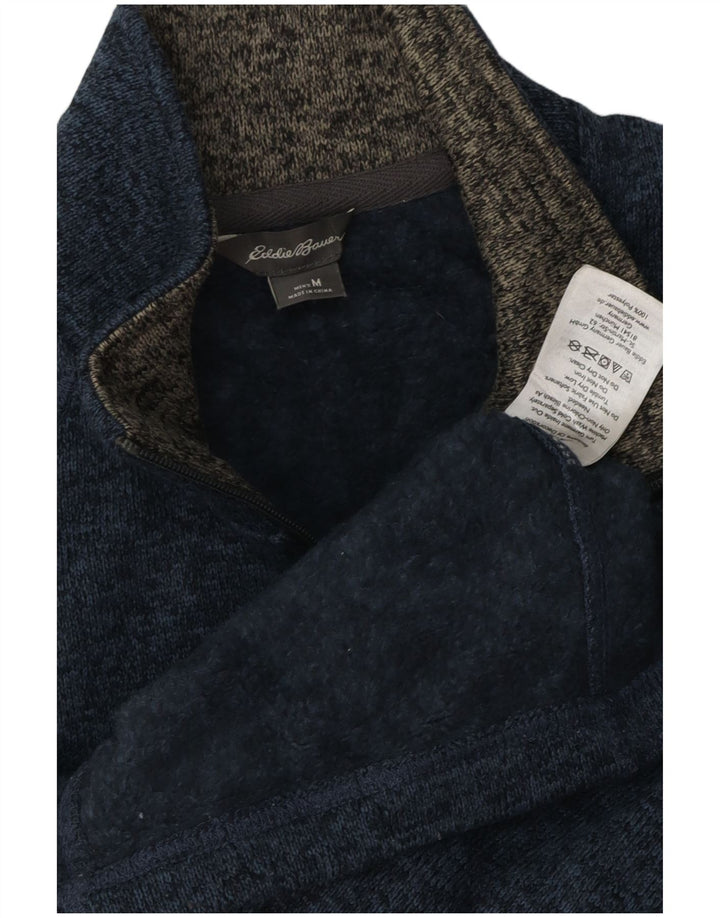 EDDIE BAUER Jaqueta masculina sem mangas com top de treino azul médio manchado