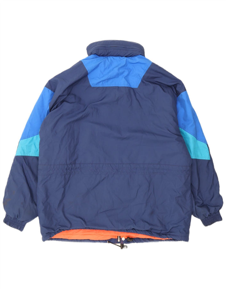 Jaqueta de esqui masculina Diadora UK 42 XL azul marinho Colourblock poliéster