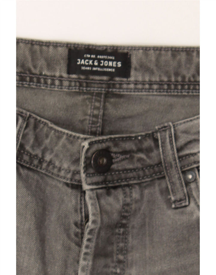 JACK & JONES Mens Regular Fit Denim Shorts Small W29  Grey Cotton Vintage Jack & Jones and Second-Hand Jack & Jones from Messina Hembry 