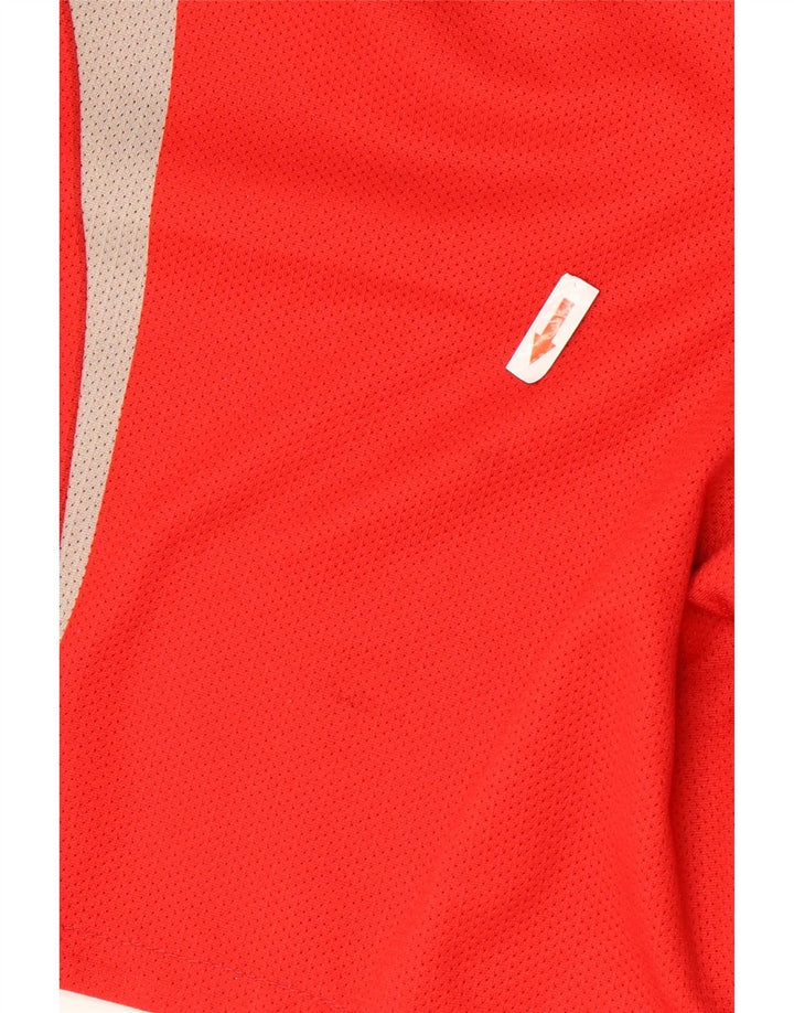 Shorts esportivos masculinos Champion grande poliéster colorblock vermelho