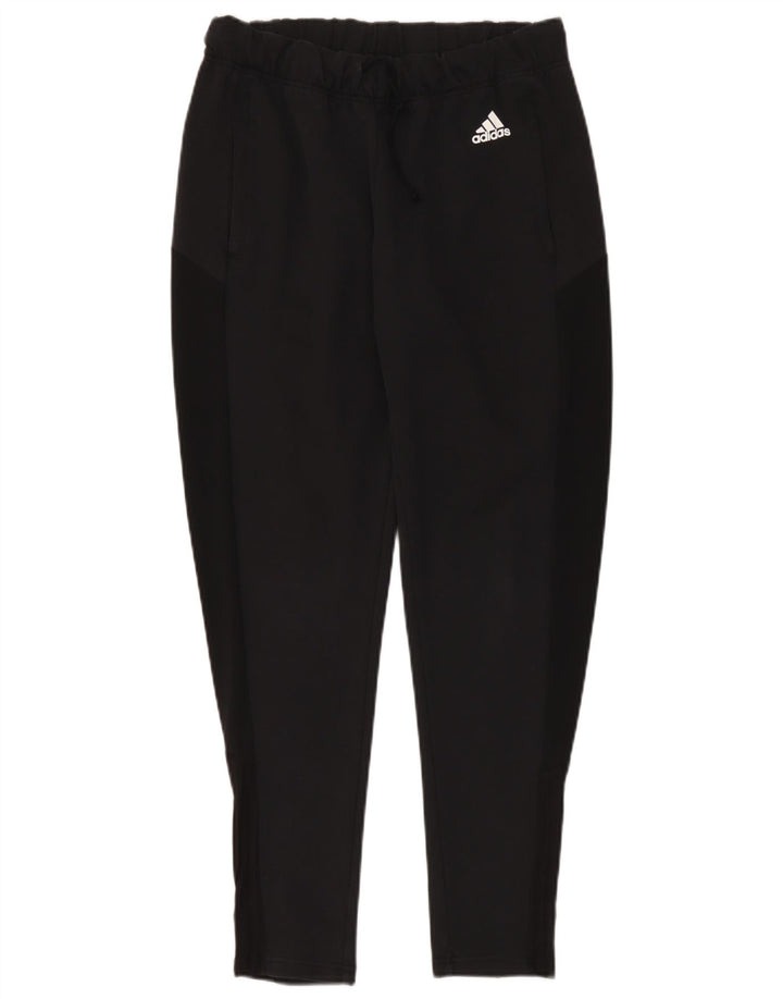 Calças de treino femininas Adidas UK 12/14 médio preto