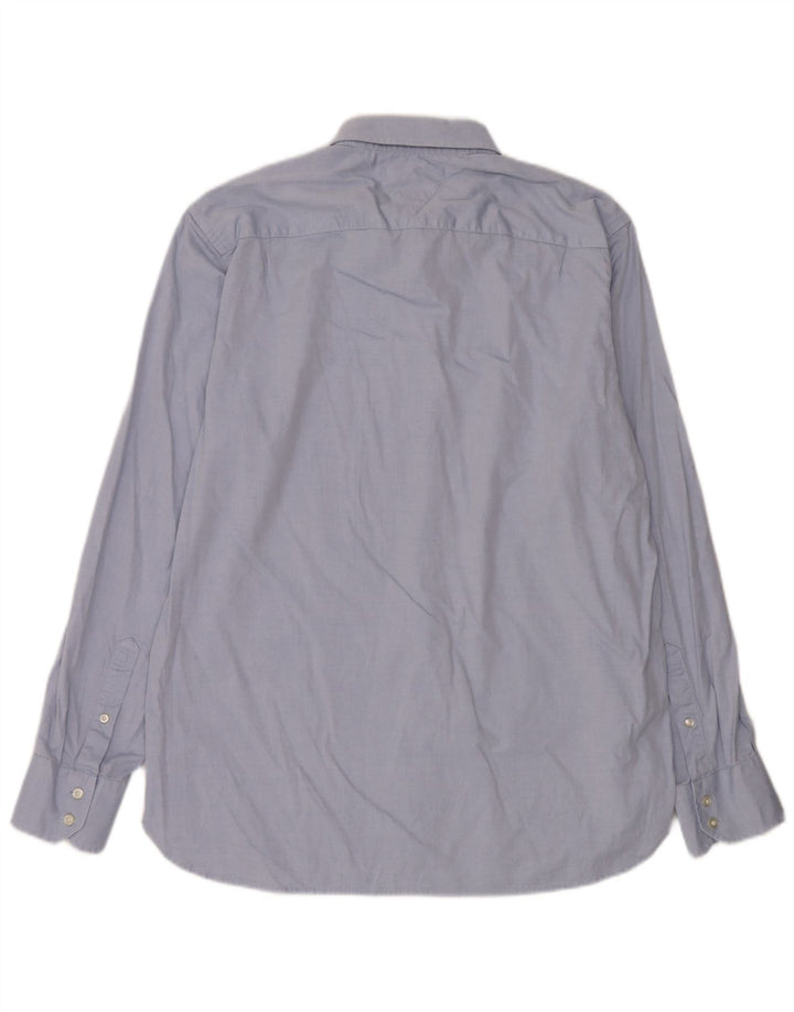 Camisa masculina Tommy Hilfiger grande algodão azul