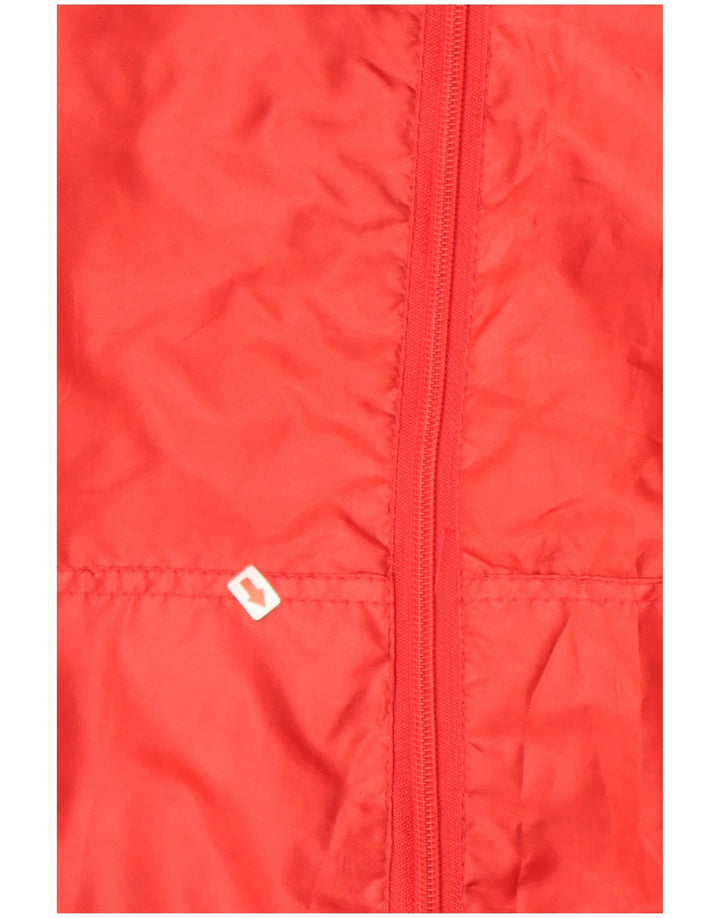 Jaqueta de chuva masculina ASICS UK 36 poliéster vermelho pequeno