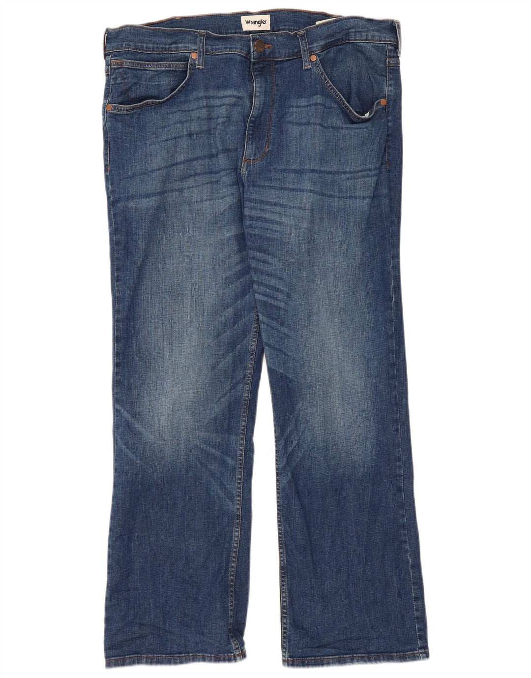 WRANGLER Masculino Bootcut Jeans W38 L30 Azul Algodão