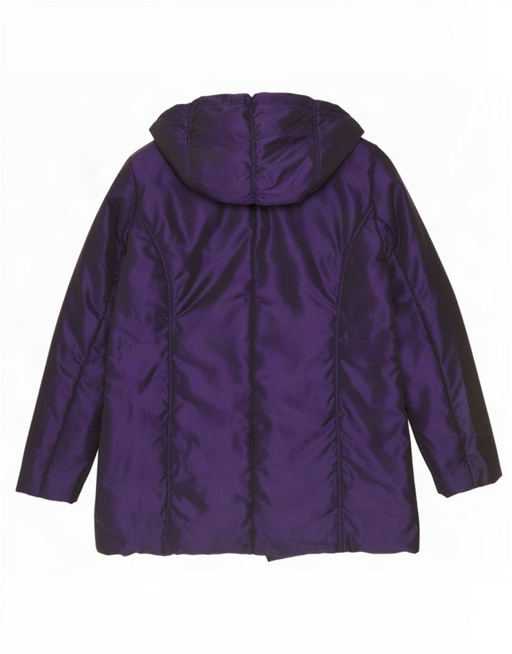 Casaco acolchoado de grandes dimensões feminino Paco Boutique poliéster roxo grande Reino Unido 16