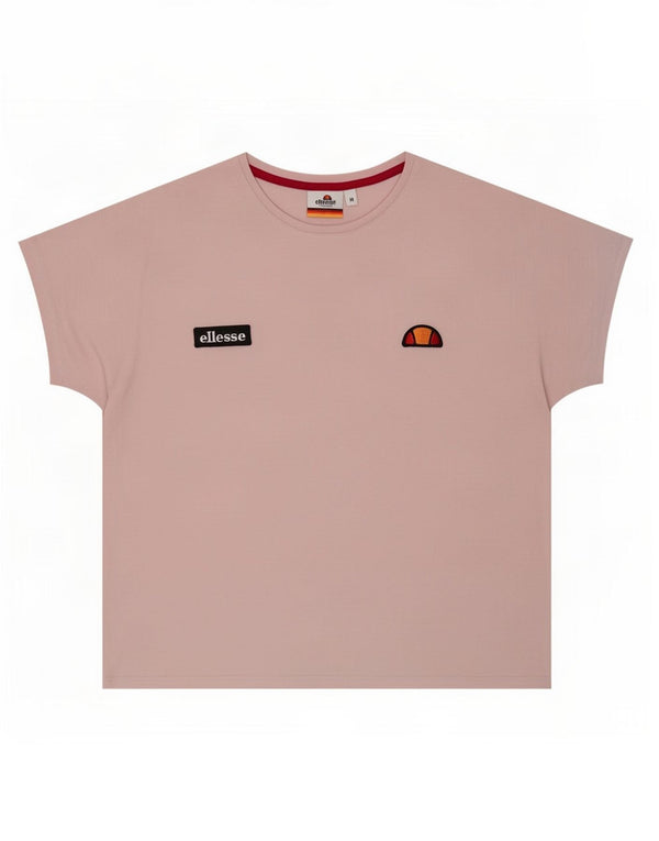 Camiseta feminina Ellesse UK 14 algodão rosa médio