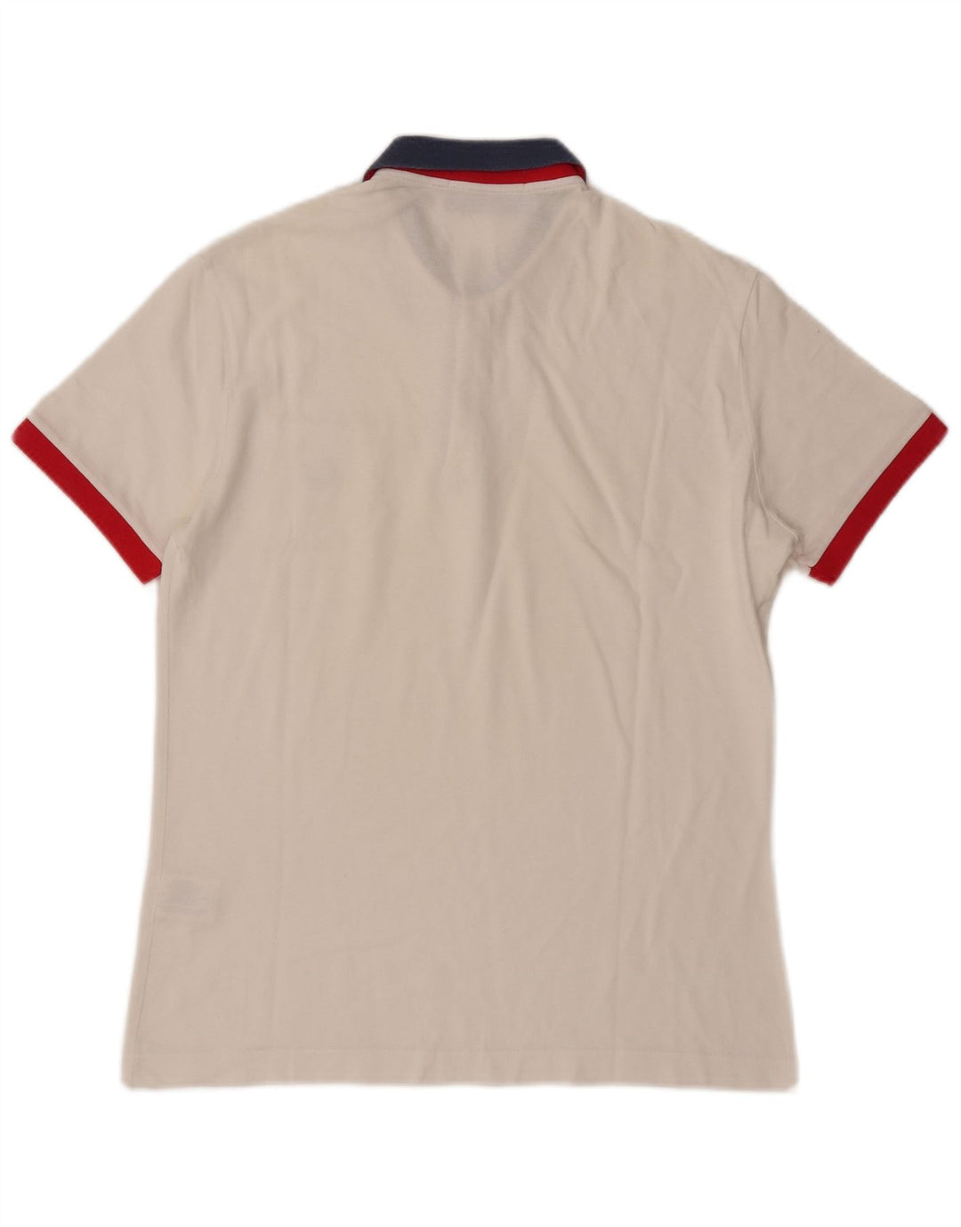 Camisa polo masculina de rugby Fred Perry grande algodão branco