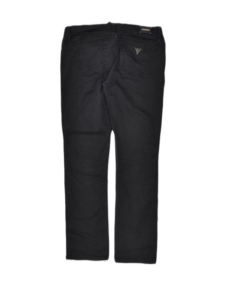 GUESS Womens Straight Jeans W32 L29 Black Cotton | Vintage | Thrift | Second-Hand | Used Clothing | Messina Hembry 