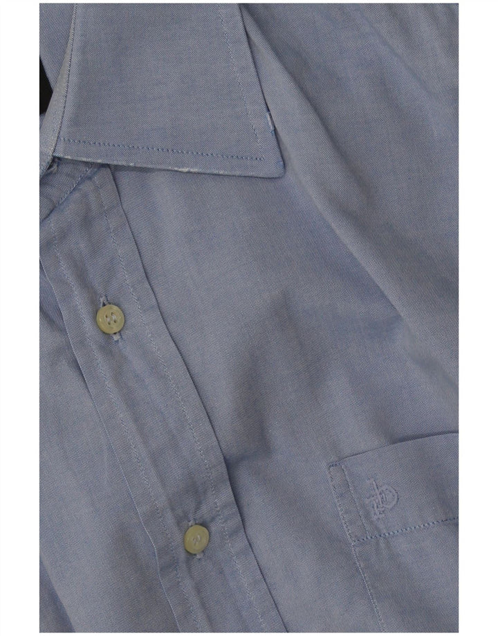 Camisa masculina Roccobarocco tamanho 41 16 grande algodão azul