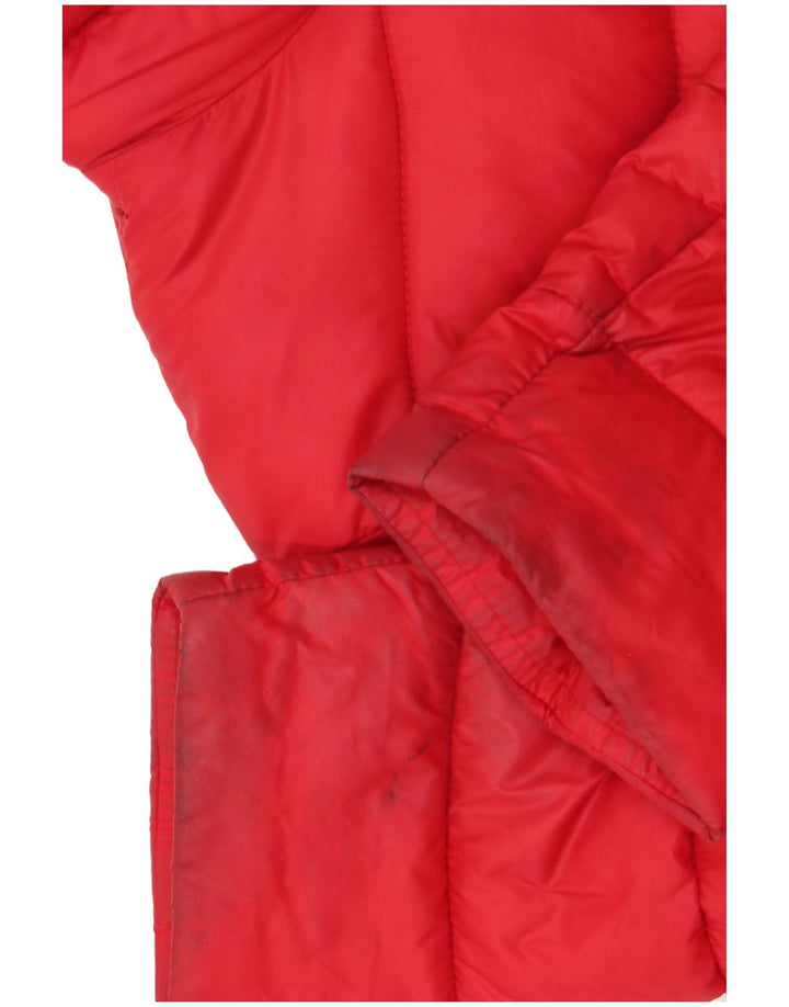 Jaqueta acolchoada masculina Barbour UK 8 pequena poliamida vermelha