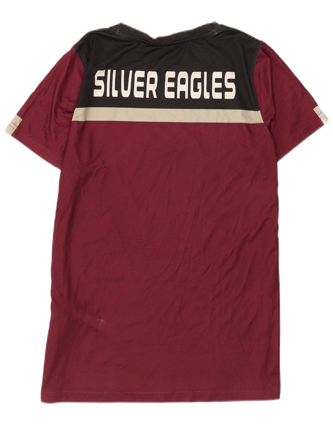 Camiseta gráfica masculina Under Armour grande poliéster colorblock cor de vinho