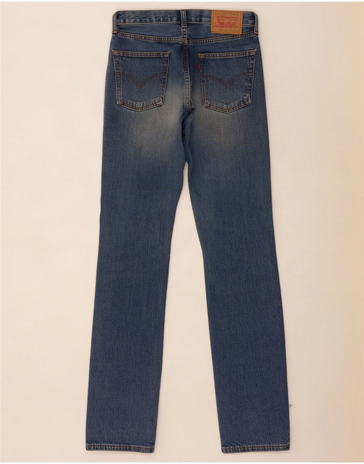 Calça jeans feminina Levi's 595 Straight W30 L34 azul algodão