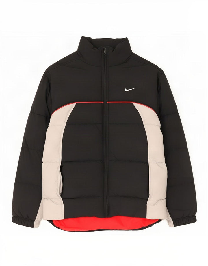 Jaqueta Nike Masculina Graphic Padded UK 36/38 Pequena Preto Colourblock Nylon