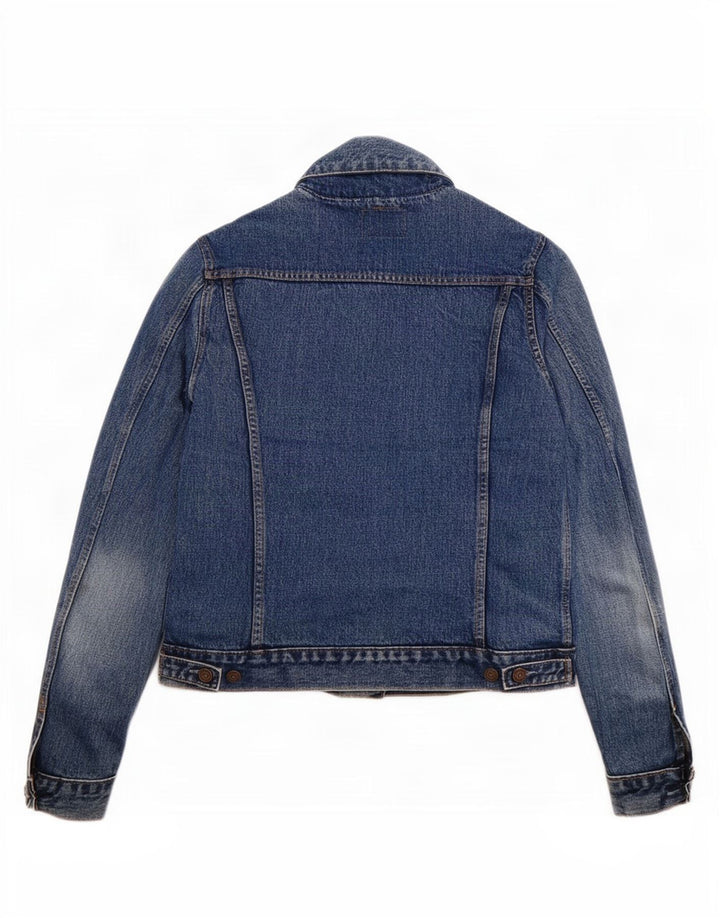 Jaqueta jeans masculina Levi's UK 40 grande algodão azul