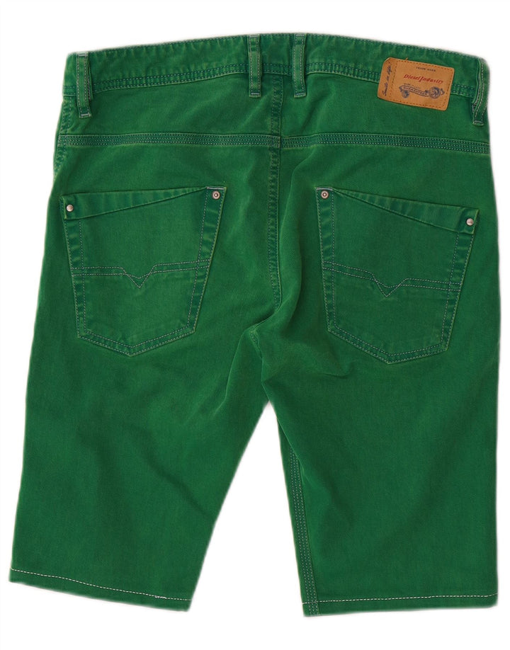 Shorts jeans DIESEL meninos 15-16 anos W32 algodão verde