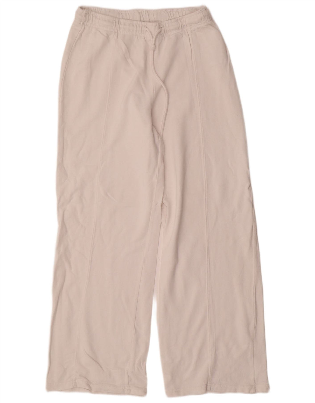 Calça de treino feminina Zara UK 16 grande algodão branco