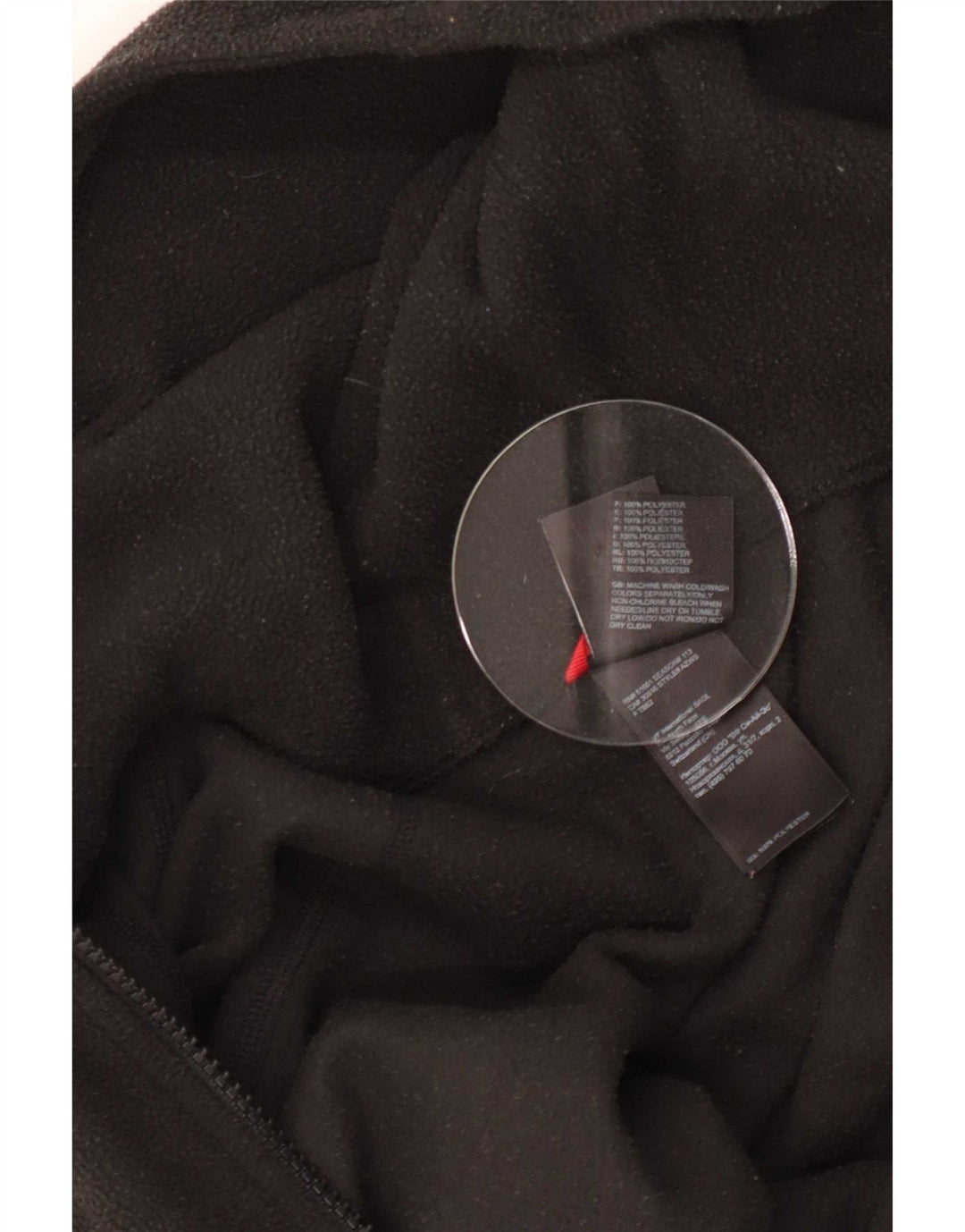 Jaqueta de lã com capuz feminina The North Face UK 12 poliéster preto médio